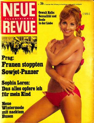 NEUE ILLUSTRİERTE Nr. 36 8 September 1968 - Sophia Loren, Brigitte Bardot NDR84063 - 1