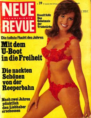 NEUE ILLUSTRİERTE Nr. 39 29 September 1968 - Liz Taylor, Alain Delon NDR84066 - 1