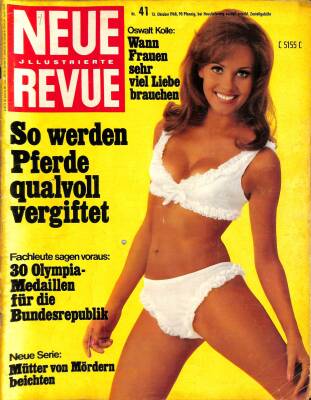 NEUE ILLUSTRİERTE Nr. 41 13 Oktober 1968 - Gina Lollobrigida, Roger Moore NDR84068 - 1