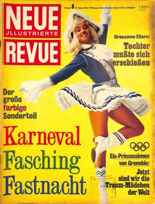 Neue Illustrierte Revue Nummer 8 25 Februar 1968 - Karneval Fasching Fastnacht, Oswalt Kolle NDR86026 - 1