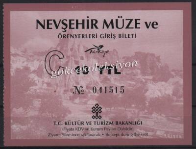 Nevşehir Müze Ve Örenyerleri Giriş Bileti PYB2907 - 1