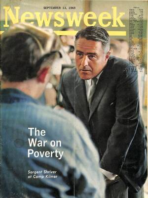 Newsweek 13 September 1965 - The War On Poverty, Sargent Shriver At Camp Kilmer, Mr. Levitts Towns, Marcel Dassault NDR84681 - 1