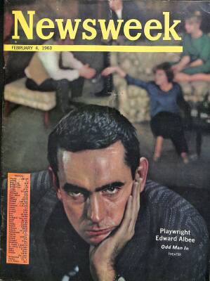 Newsweek 4 February 1963 - Edward Albee, Walter Lippman, Peter Landau NDR84697 - 1