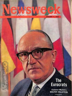 Newsweek 7 January 1963 - Walter Hallstein, Albany Revisited, Kenneth Crawford NDR84663 - 1