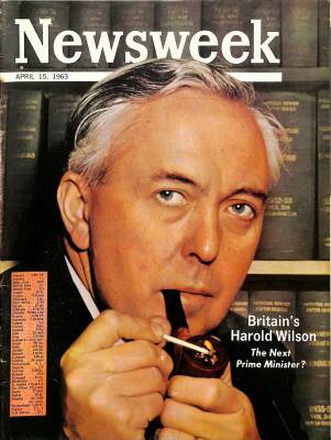 Newsweek April 15 1963 - Harold Wilson, Liz Taylor NDR84567 - 1