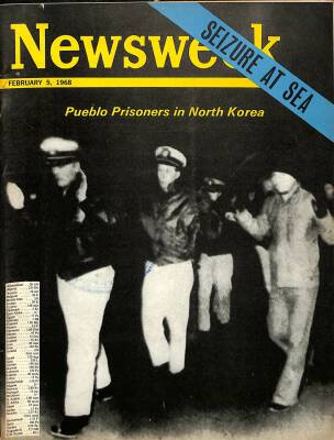 Newsweek February 5 1968 - Elizabeth Peer, Mrs. Bucher, Maharishi Mahesh Yogi, Ronald Reagan, Jackie Kennedy NDR84591 - 1