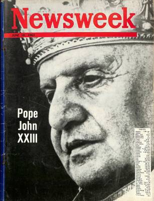 Newsweek June 10 1963 - Pope John XXIII, Walter Lippmann, Dorothy Miller NDR84576 - 1