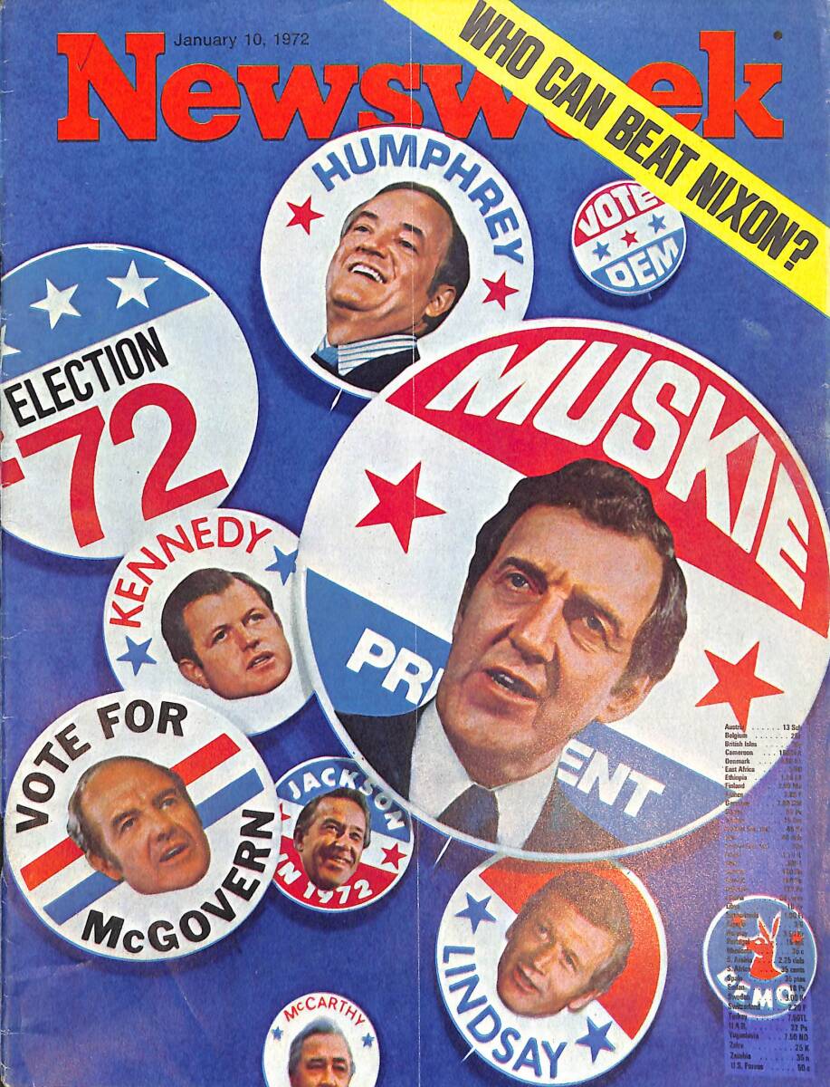 Newsweek Magazine 10 January 1972 - Who Can Beat Nixon, Mujib, Bhutto, Pompidou NDR88219 - 1