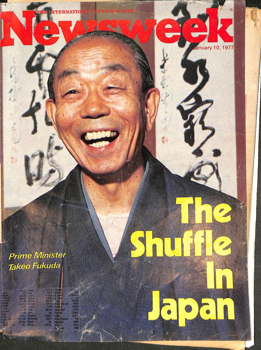 Newsweek Magazine 10 January 1977 - Prime Minister Takeo Fukuda, The Libyan Arms Swindle NDR88205 - 1