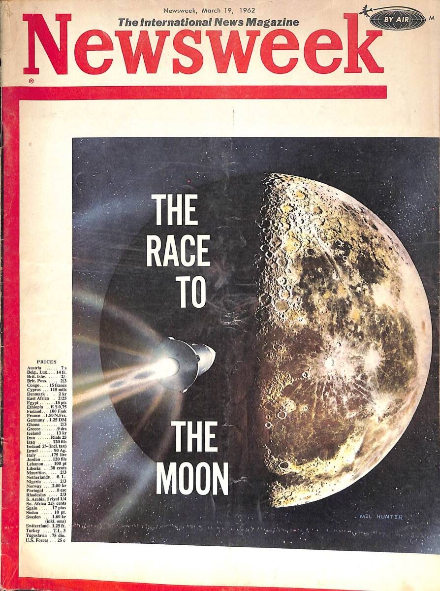 Newsweek Magazine 19 March 1962 - The Race To The Moon, Jackie Kennedy NDR88203 - 1