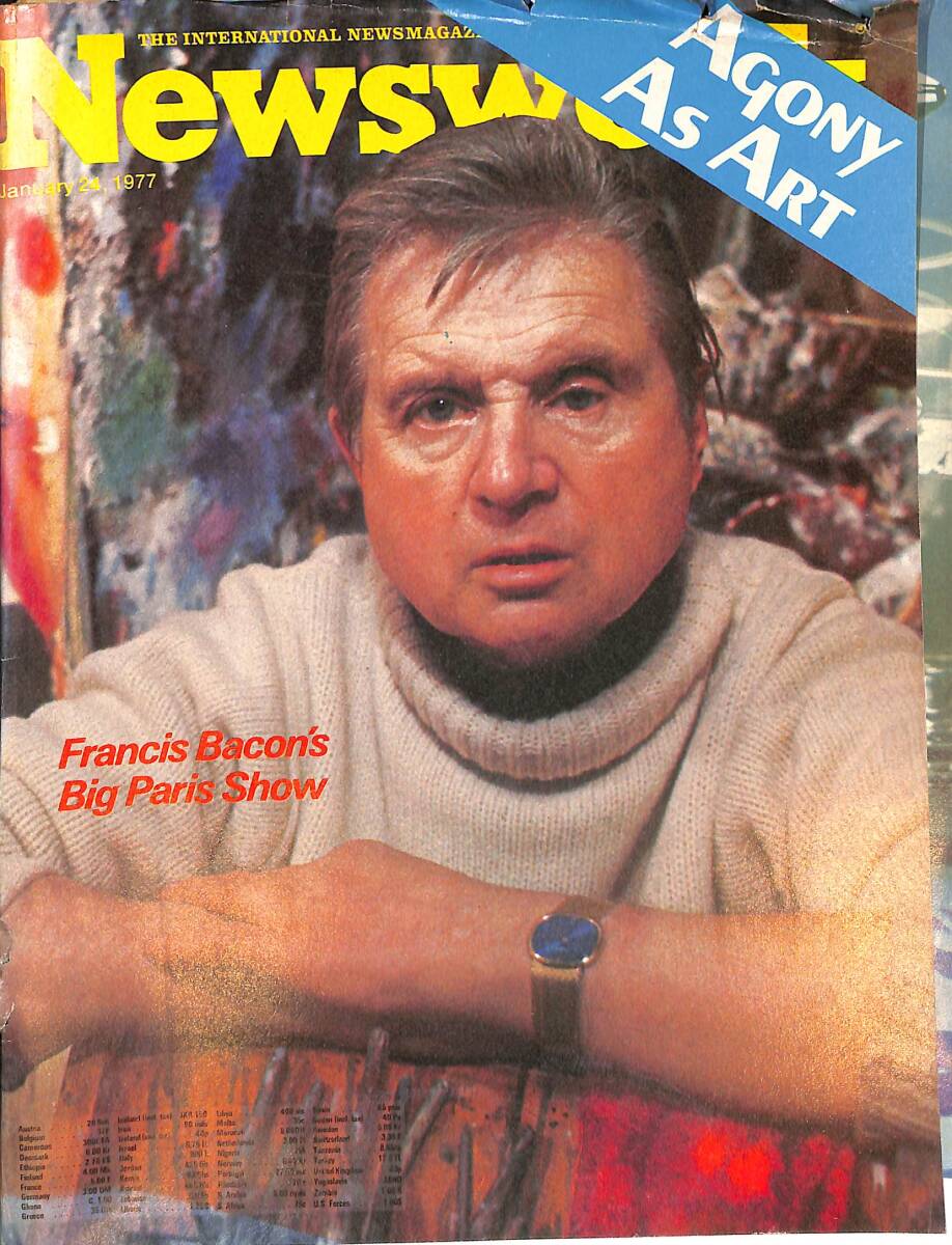 Newsweek Magazine 24 January 1977 - Francis Bacon's Big Paris Show NDR88223 - 1