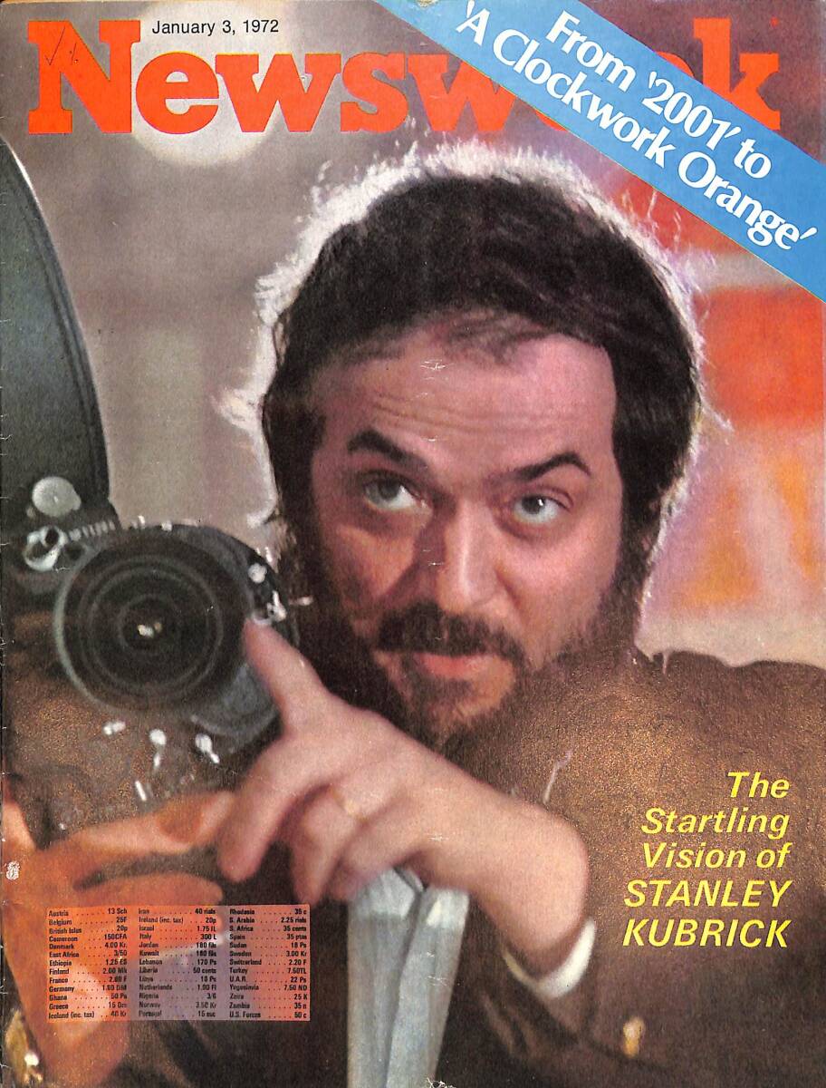 Newsweek Magazine 3 January 1972 - Cover Stanley Kubrick NDR88220 - 1