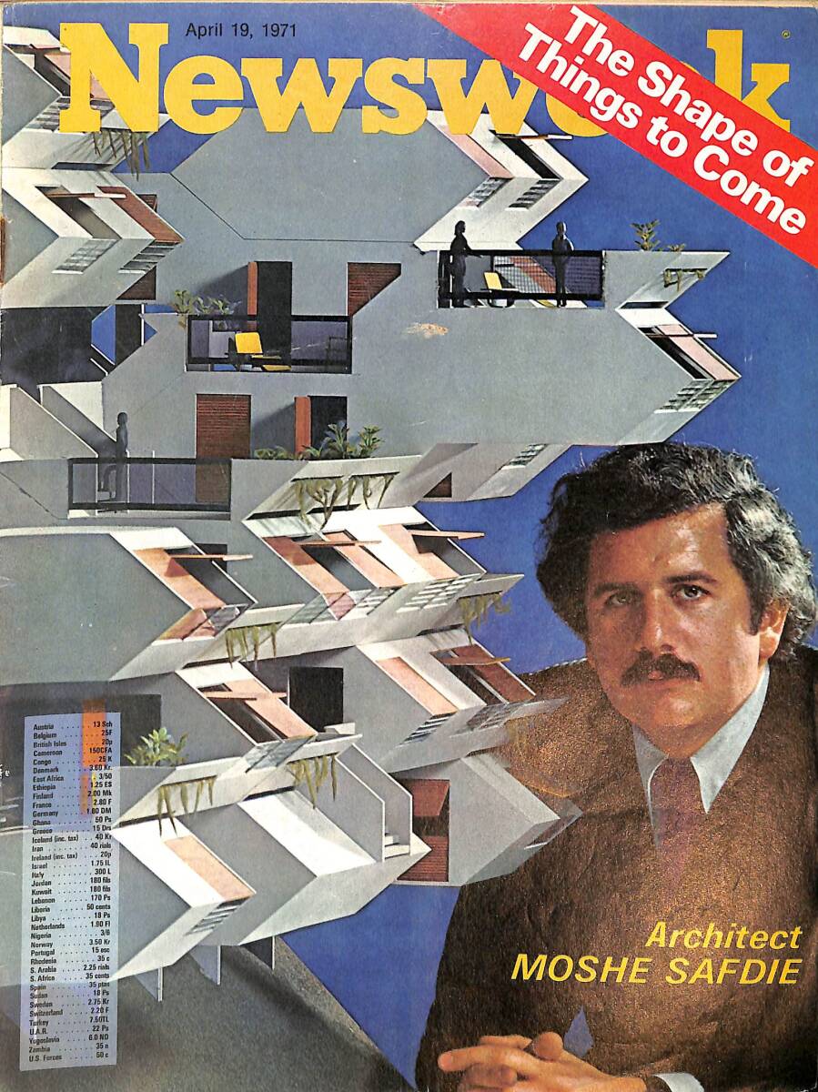 Newsweek Magazine April 19, 1971 - Architect Moshe Safdie , French Feminists NDR88685 - 1