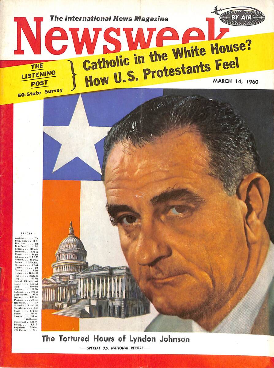 Newsweek Magazine March 14,1960 - Lyndon Johnson, President Dwight D. Eisenhower NDR88698 - 1