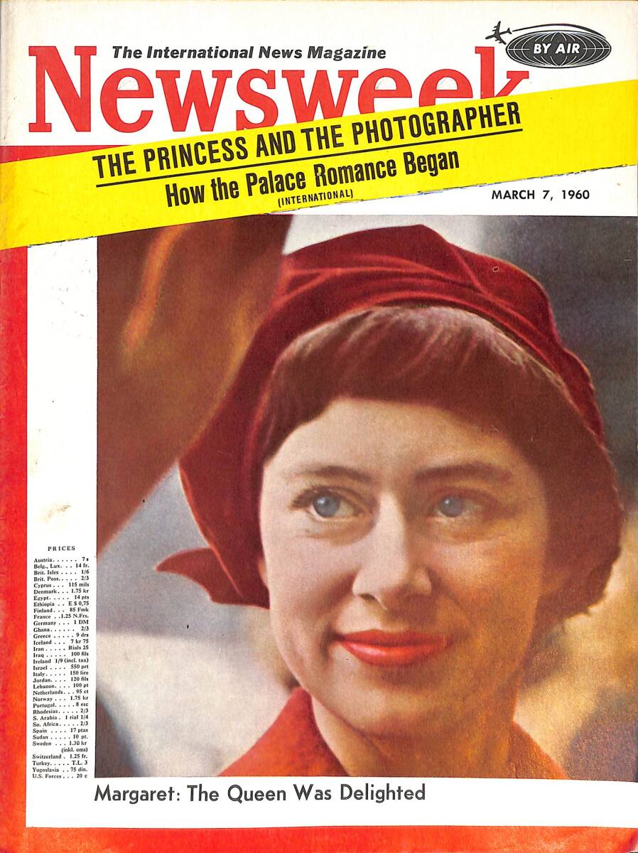 Newsweek Magazine March 7 ,1960 - Princess Margaret, The Princess And The Photographer NDR88699 - 1