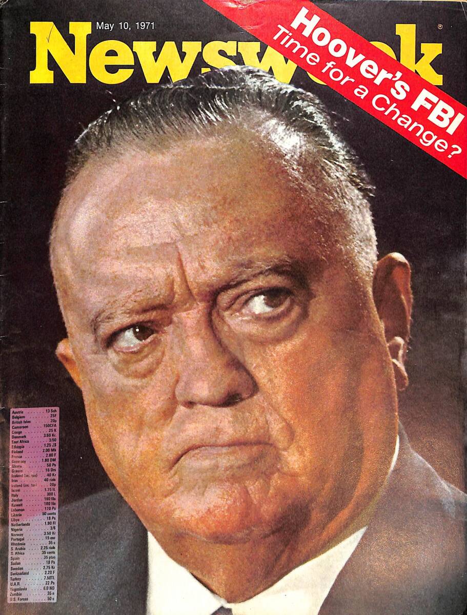 Newsweek Magazine May 10, 1971 - Hoover's FBI, Nixon, Rupert Murdoch NDR88682 - 1