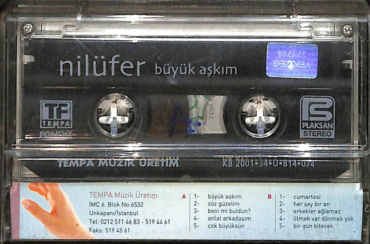 Nilüfer - Büyük Aşkım Kaset (İkinci El) KST26352 - 2