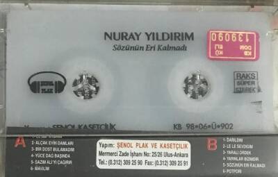 Nuray Yıldırım *Sözünün Eri Kalmadı * Kaset KST11132 - 2