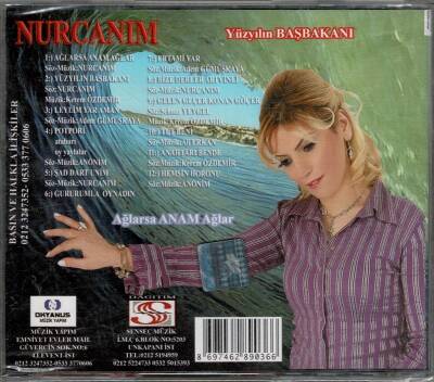 Nurcanım - Ağlarsa Anam Ağlar ( Sıfır Ürün ) CD Müzik CD780 - 8