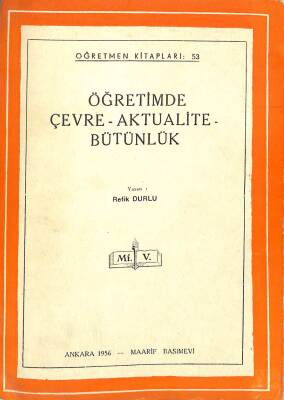 ÖĞRETİMDE ÇEVRE-AKTUALİTE-BÜTÜNLÜK NDR75861 - 1