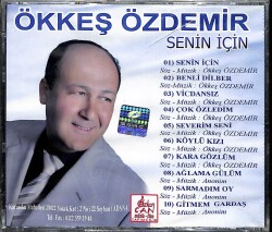 Ökkeş Özdemir - Senin İçin (Sıfır Ürün) CD Müzik CD1938 - 2