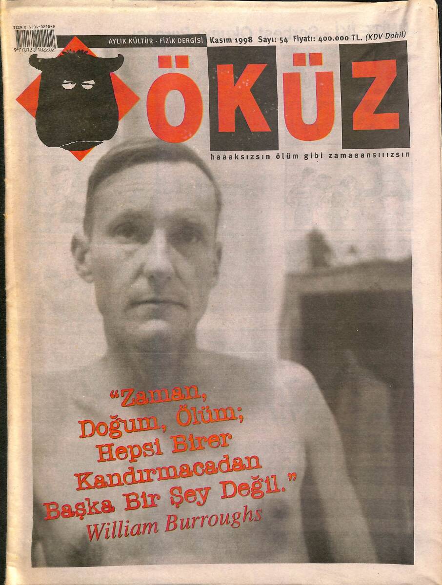 Öküz Aylık Kültür-Fizik Dergisi Kasım 1998 Sayı : 54 NDR89587 - 1