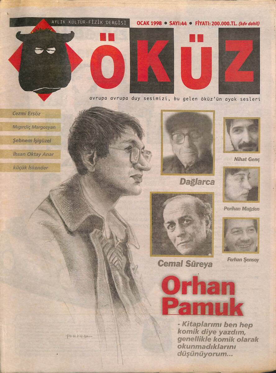 Öküz Aylık Kültür-Fizik Dergisi Ocak 1998 Sayı : 44 NDR89584 - 1