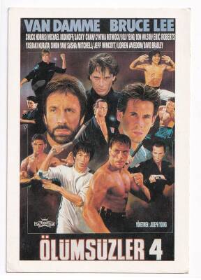 Ölümsüzler 4 (Bruce Lee-Jackie Chan-Van Damme) Kartpostal KRT9856 - 1