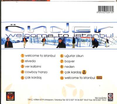 Önder - Welcome To İstanbul - CD Müzik (108) CD3194 - 4