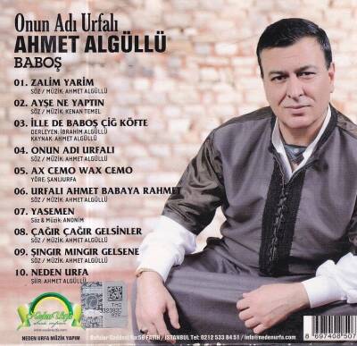 Onun Adı Urfalı Ahmet Algüllü * Baboş * ( İkinci El ) CD Müzik CD1260 - 2