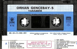 Orhan Gencebay 5 – Yarabbim (İkinci El) Kaset KST26604 - 2