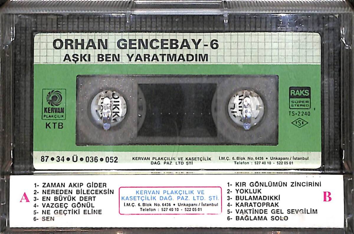 Orhan Gencebay - Aşkı Ben Yaratmadım Kaset (İkinci El) KST26588 - 2