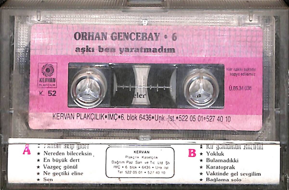 Orhan Gencebay - Aşkı Ben Yaratmadım Kaset (İkinci El) KST26592 - 2