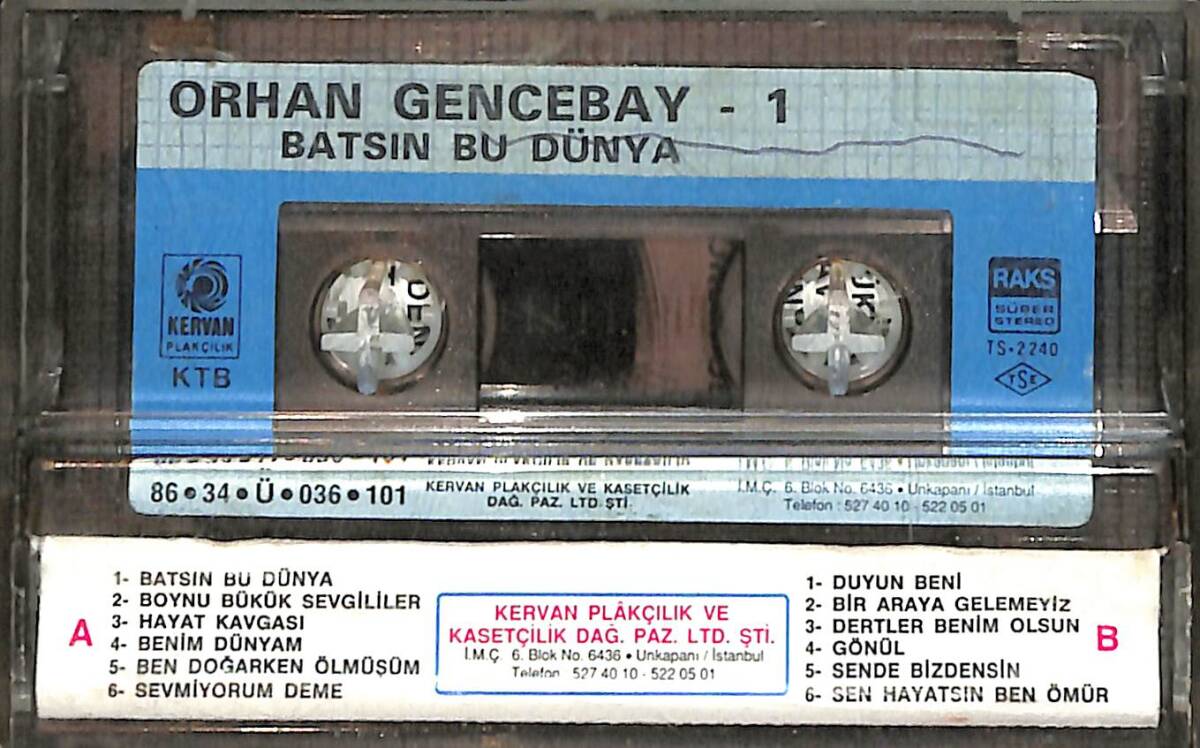 Orhan Gencebay - Batsın Bu Dünya Kaset (İkinci El) KST26573 - 2