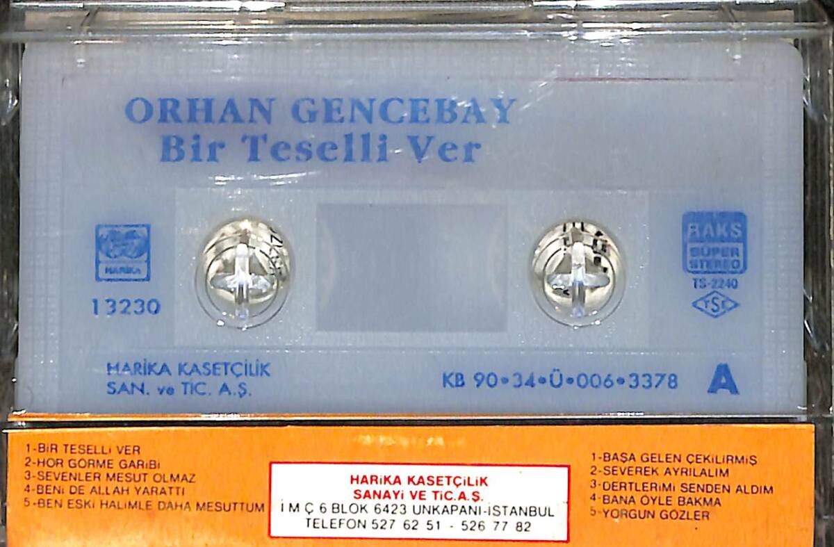 Orhan Gencebay - Bir Teselli Ver (İkinci El) Kaset 