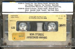 Orhan Gencebay - Bir Teselli Ver (Sarı Bandrol - İkinci El) Kaset KST26606 - 2