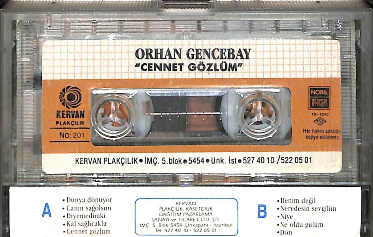 Orhan Gencebay - Cennet Gözlüm (İkinci El) Kaset KST26608 - 2