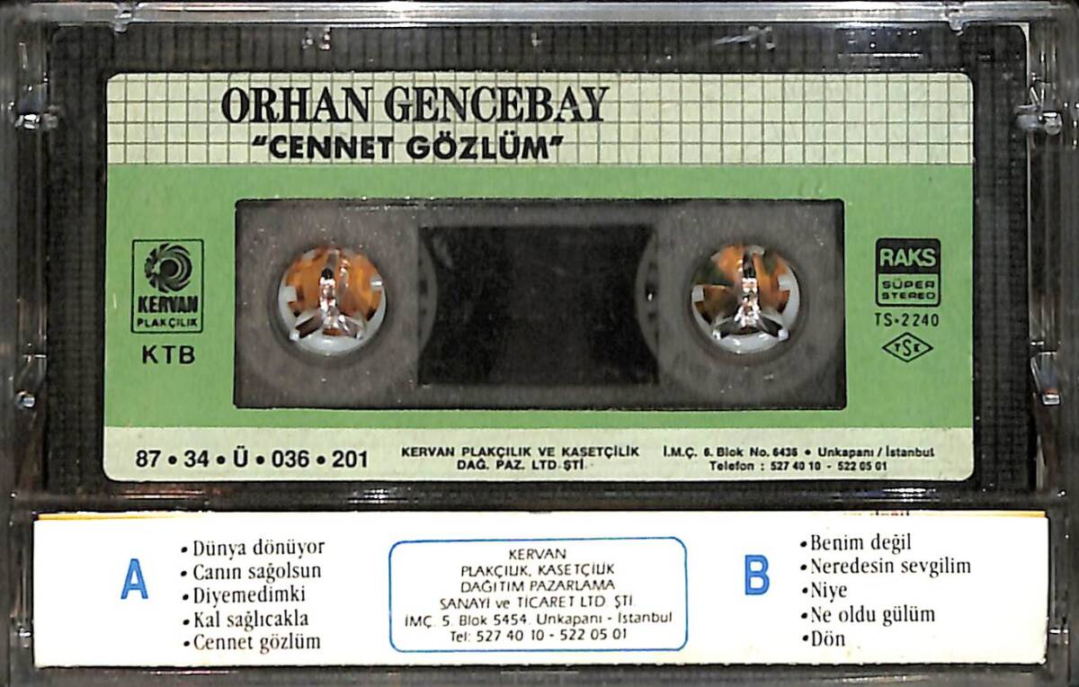 Orhan Gencebay - Cennet Gözlüm Kaset (İkinci El) KST26572 - 2