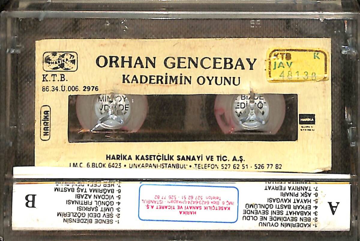 Orhan Gencebay - Kaderimin Oyunu (Sarı Bandrol) Kaset (İkinci El) KST26580 - 2