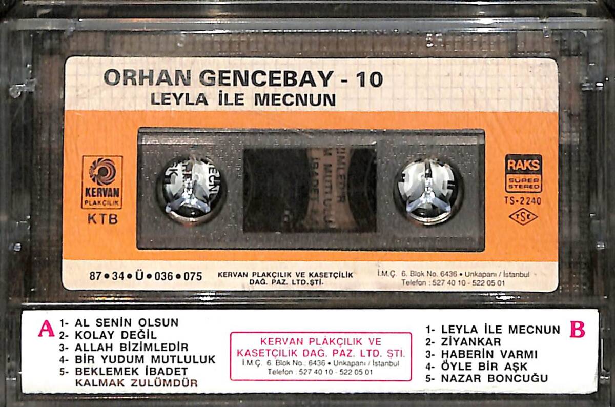 Orhan Gencebay – Leyla İle Mecnun (İkinci El) Kaset 