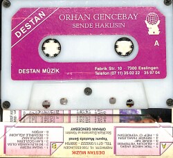 Orhan Gencebay - Sende Haklısın (Alman Baskı) Kaset (İkinci El) KST26564 - 2