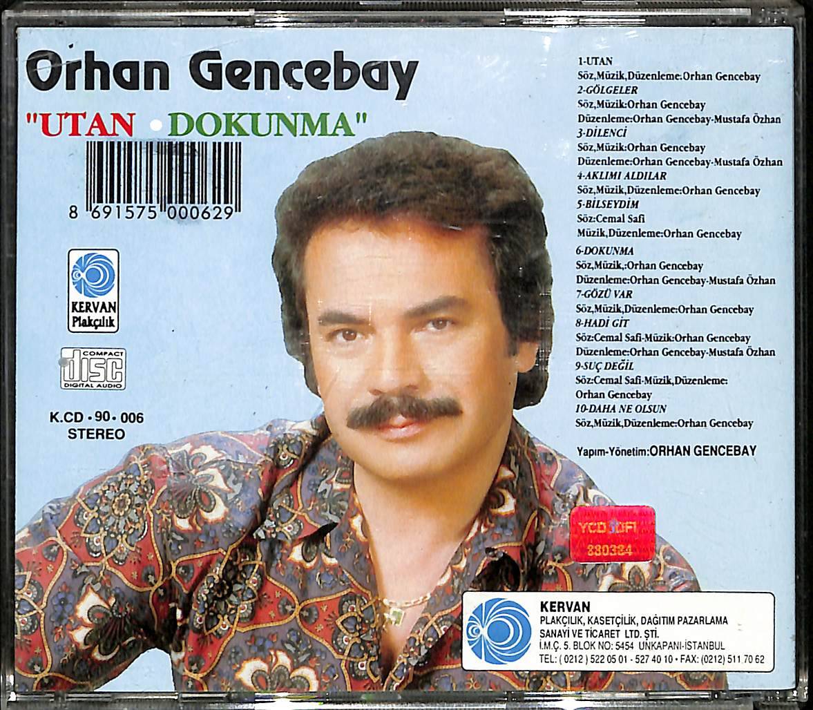 Orhan Gencebay - Utan / Dokunma CD - Dönem Baskı (İkinci El) CD3740 - 2