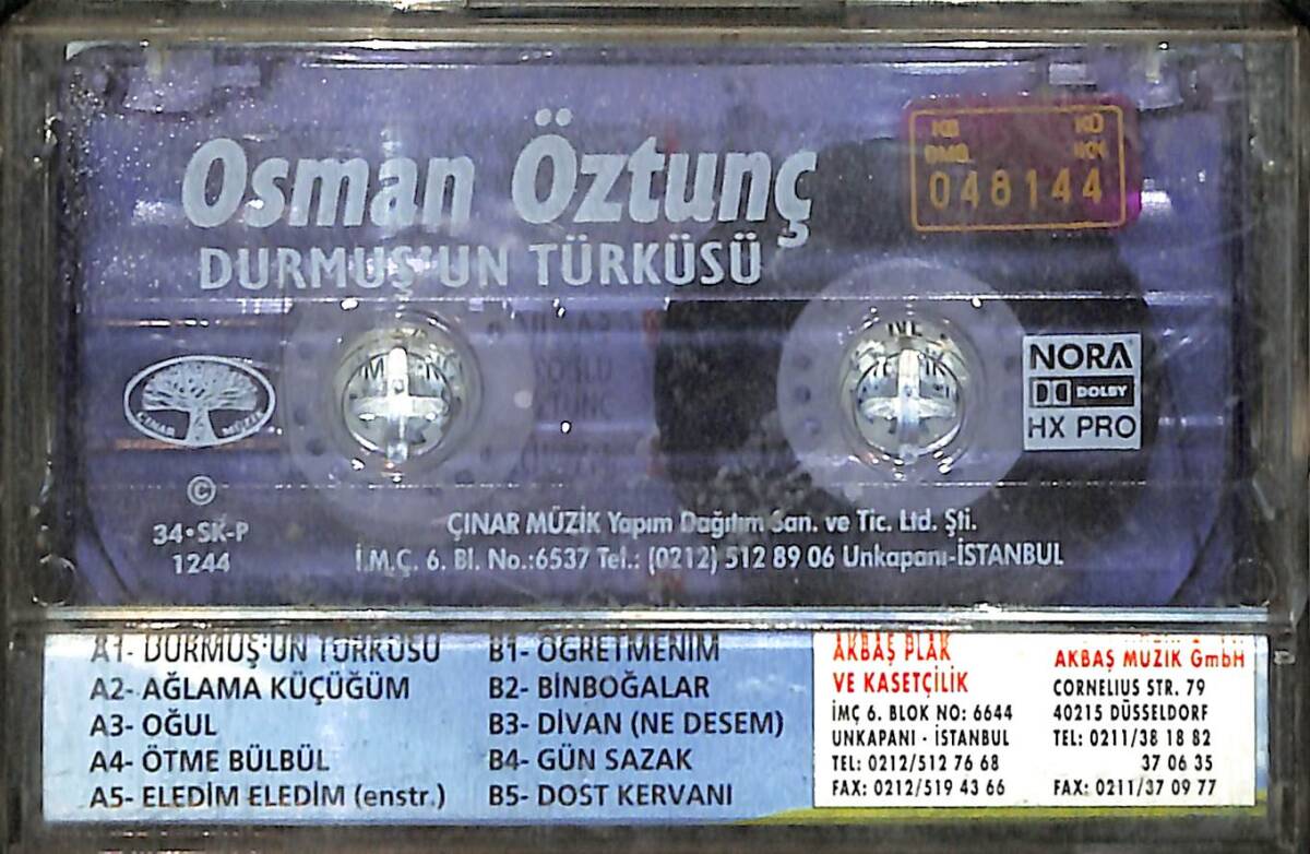 Osman Öztunç - Durmuş'un Türküsü Kaset (Kırmızı Bandrol- İkinci El) KST27551 - 2