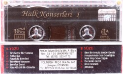 Ozad Prodüksiyon *Halk Konserleri 1* Kaset KST6846 - 4