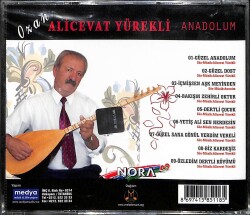 Ozan Ali Cevat Yürekli - Anadolum (Sıfır Ürün) CD Müzik CD1774 - 2