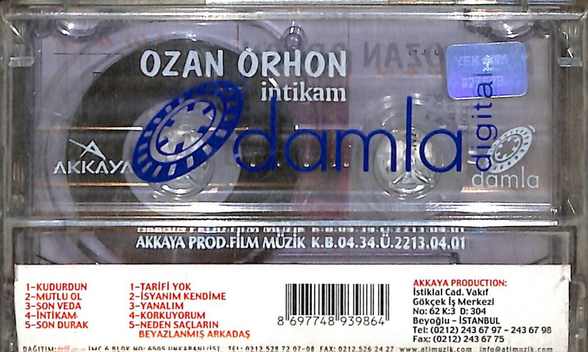 Ozan Orhon - İntikam Kaset (Sıfır) KST26747 - 2