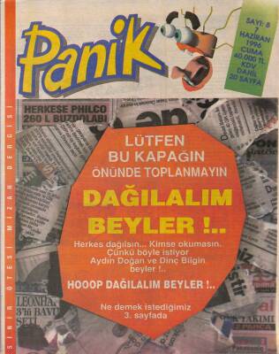 Panik Sınır Ötesi Mizah Dergisi Sayı8 7 Haziran 1996 NDR20694 - 1