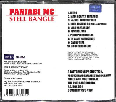 Panjabı Mc *Stell Bangle* ( İkinci El ) CD Müzik CD1545 - 2