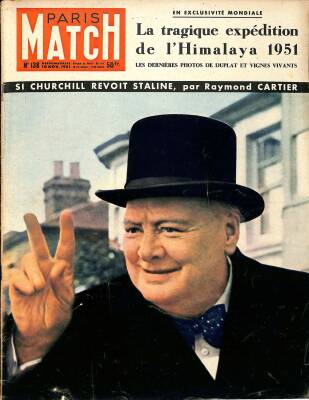 Paris Match 10 Nov - Winston Churchill, Georges Reyer, Raymond Cartier NDR84405 - 1