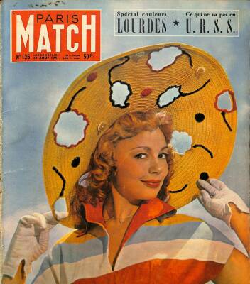 Paris Match 18 Aout Dany Robin, Georges Marchal, Prenses Margaret NDR84387 - 1